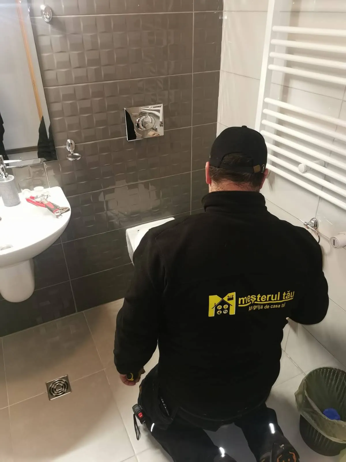 Vas de WC montat